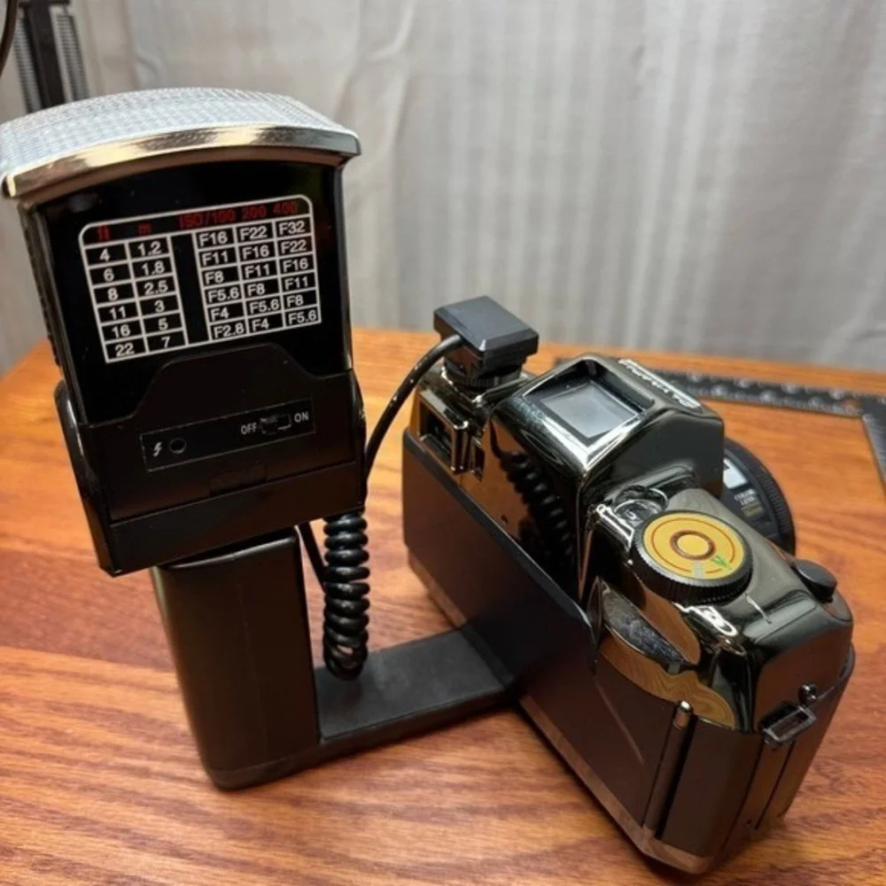 VTG Olympia GM8426 Camera 35mm‎ Flash strap box kit WORKS clean